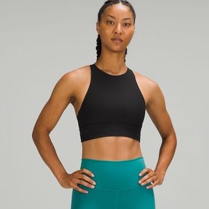 Lululemon Energy Bra high neck long line Rib* size 6